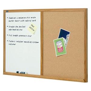 Quartet Combo Board Oak Frame 900X1200Mm QTS554