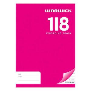 Warwick Exercise Book 1I8 9mm Ruled 32 Leaf A4