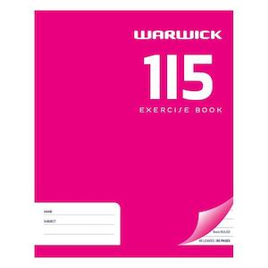 Warwick Exercise Book 1I5 40 Leaf Ruled 9mm 255x205mm