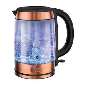 Jugs Kettles: Russell Hobbs Brooklyn Glass Kettle - Copper RHK172...