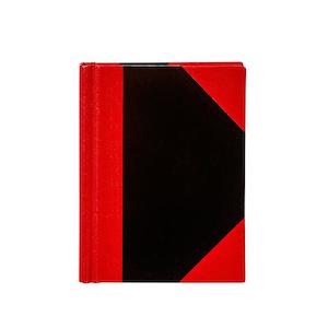 Notebooks Pads: Spirax casebound notebook a5 black and red