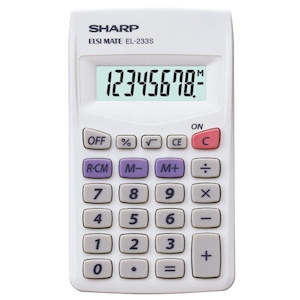Handheld: Sharp EL-233SB Pocket Calculator