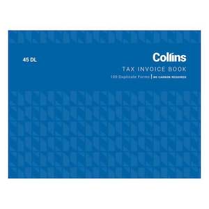 Collins Tax Invoice 45dl No Carbon Required