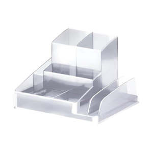 Desk Organisers: Italplast Desk Organiser Clear