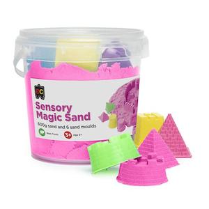 Art Project Materials: EC Sensory Magic Sand 600gm Tub – Pink