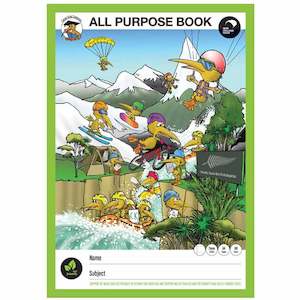 Exercise Books Covers: Clever Kiwi All Purpose Book