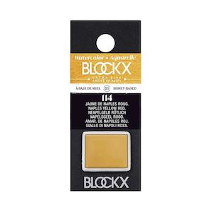 Blockx Watercolour Half Pan 114 Naples Yellow Reddish