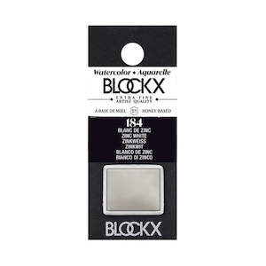 Blockx Watercolour Half Pan 184 Zinc White S1