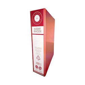 Lever Arch Files: OSC A4 Insert Binder 50mm 3D Ring Red RB3D50RD
