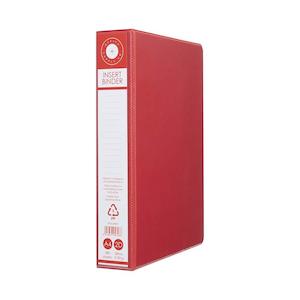 Lever Arch Files: OSC A4 Insert Binder 2D 38mm Red RB2D38RD - Eco-Friendly