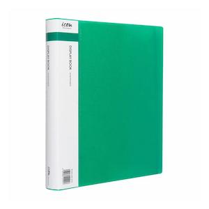 Icon Display Book A4 with Insert Spine 60 Pocket Green