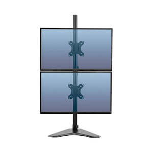 Ergonomic Accessories: Fellowes Dual Stacking Monitor Arm Freestanding F8044001