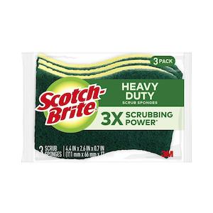 Scotch-Brite Heavy Duty Scrub Sponge, 3-Pack 11329