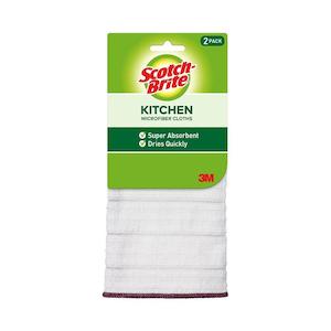Scotch-Brite Microfiber Kitchen Cloths, 2-Pack 11323