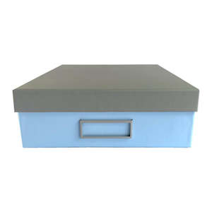 Archive Boxes: Ledah A4 Pastels Storage Box Blue, FSC Certified, 300031