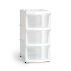 Taurus storage organiser 3 drawer white