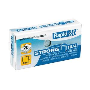 Rapid staples no.10 10/4mm bx1000