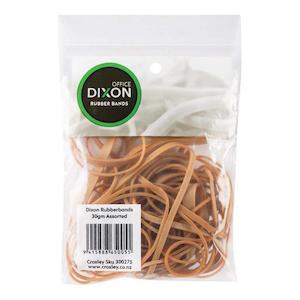 Dixon Rubber Bands Cellopak 30gm