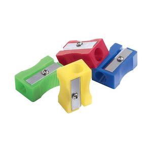 Sharpeners: Okin Icon Plastic Pencil Sharpener 1 Hole Assorted Colors