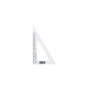 Rulers: Taurus 21cm Bevelled Edge Set Square 60° - Clear Plastic