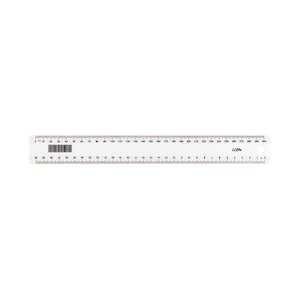 Rulers: Okin 30cm Plastic Ruler White IRULER03