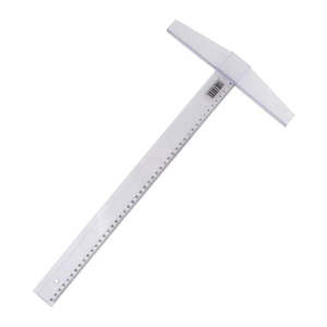 Rulers: Taurus Tee Square 500mm Clear