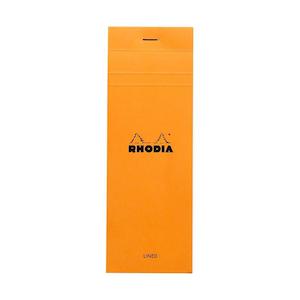 Rhodia Bloc Pad No. 8 Shopping Lined Orange