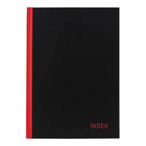 Milford Notebook Indexed Red & Black A5 100lf