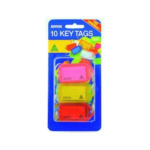 Kevron id38 keytags fluoro assorted pack 10