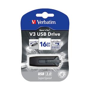 Verbatim storge and go v3 usb 3.0 drive 16gb grey