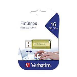 Verbatim store'n'go pinstripe usb drive 16gb green