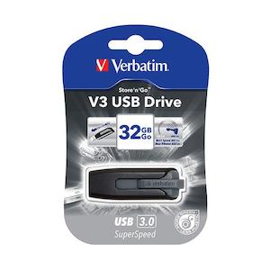 Memory Storage: Verbatim hard drive usb 3.0 usb 3.0 32gb grey