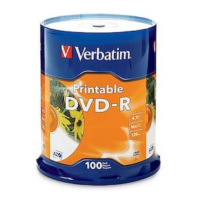 Memory Storage: Verbatim dvd spindle 4.7gb pack of 100 16x
