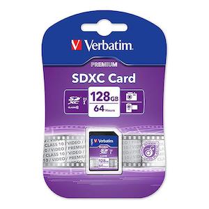 Verbatim sdxc card 128gb class 10