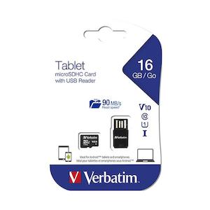 Verbatim micro sdhc card with usb reade 16gb