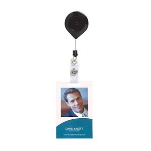 Rexel id retractable card holder nylon cord - lockable