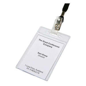Dixon Id Pouch Portrait Pack 10 Soft Clear Hangsell