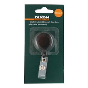 Dixon Key Card Reel Strap Small Single Black