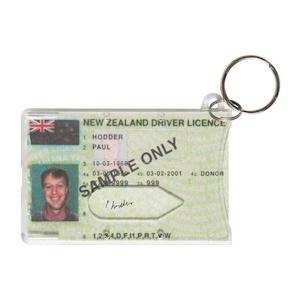 Dixon Key Ring License Holder For Nz Drivers Licence