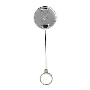 Rexel id retractable metal key holder nylon cord