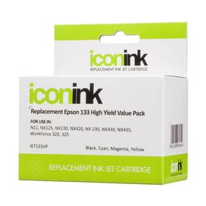 Inkjet Compatible Inks: Icon Compatible Epson 133 BCMY Ink Value Pack