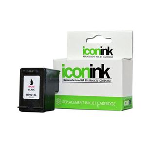 Icon Remanufactured HP 901 Black XL Ink Cartridge (CC654A)
