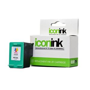 Inkjet Compatible Inks: Icon Remanufactured HP 75 Colour XL Ink Cartridge (CB338WA)