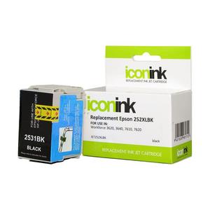 Inkjet Compatible Inks: Icon Compatible Epson 252XL C13T253192 Black Ink Cartridge