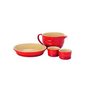 Chasseur La Cuisson 4 Piece-Baking Set Red