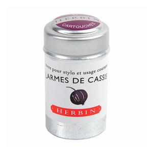 Writing Pens: Herbin Writing Ink Cartridge Larmes de Cassis Pack of 6