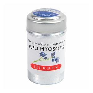 Writing Pens: Herbin Writing Ink Cartridge Bleu Myosotis Pack of 6