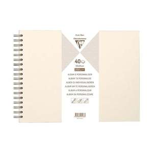 Art Pads: Clairefontaine Hardcover Album 32x24cm Iridescent Ivory