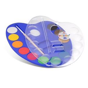 Primo 25mm Watercolour Paint Tablet Set of 12, Kids Zone