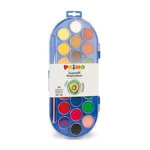 Paint Accessories: Primo 30mm Watercolour Paint Tablet Set of 22, Kids Zone